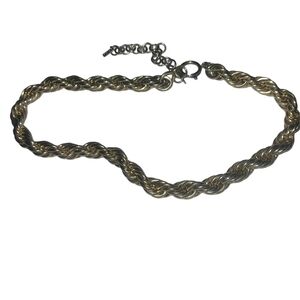 Pilgrim Horizon Gold Toned Chunky Rope Chain Necklace